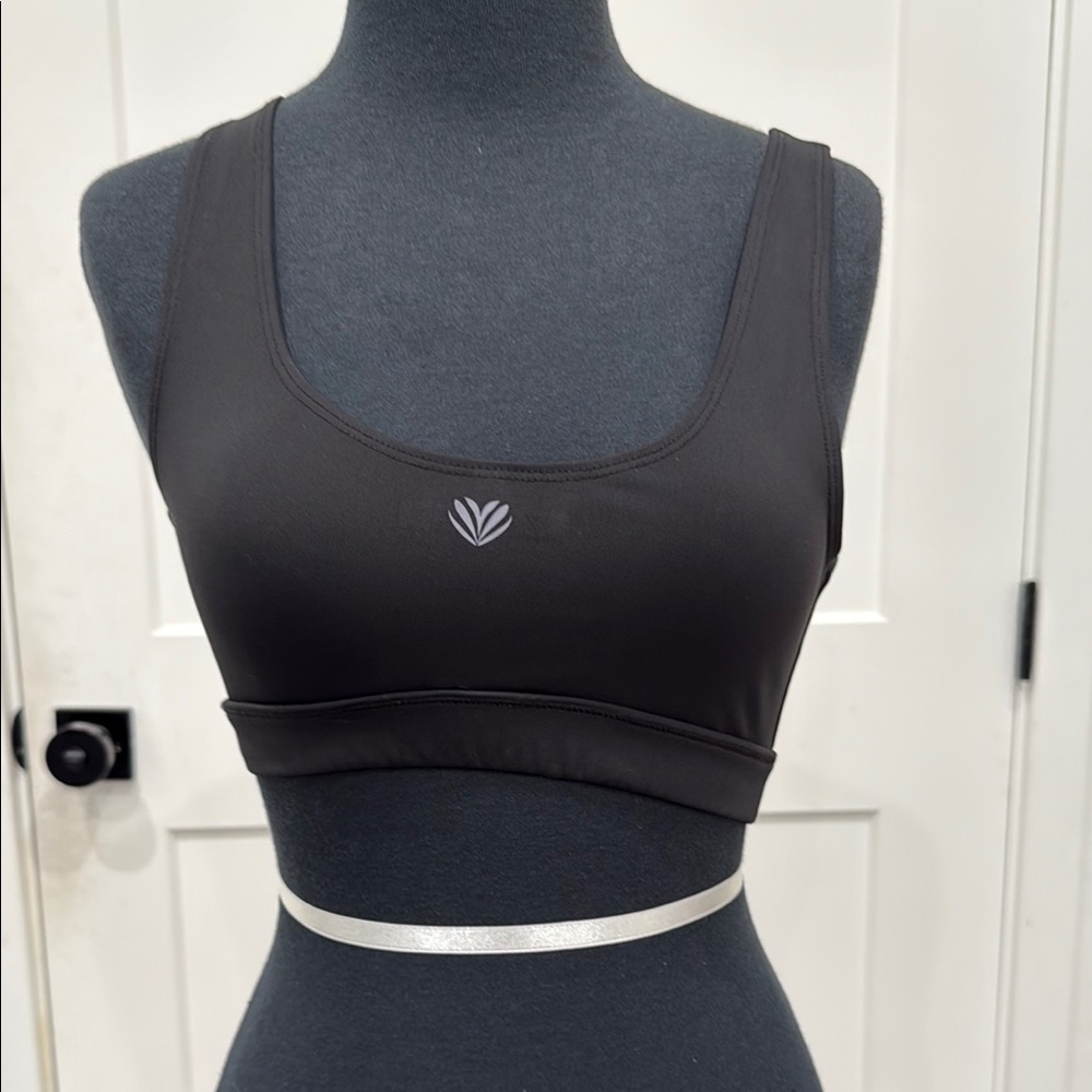 Forever 21 Black Sports Bra with Square Neckline